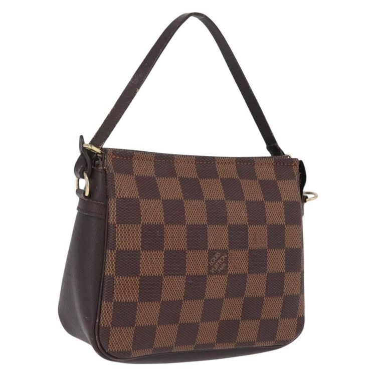 LOUIS VUITTON Damier Ebene Trousse Makeup Pouch N51982 LV Auth ka6856 - Jerrillo