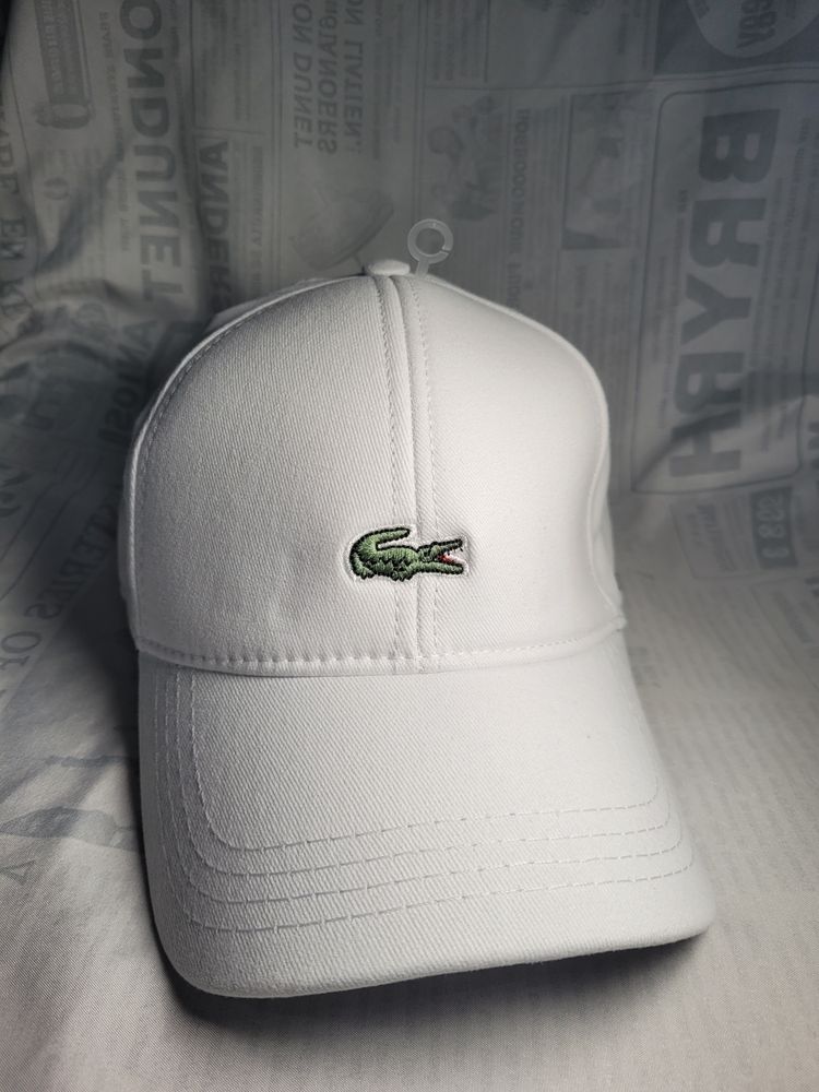 Lacoste White Baseball Cap image 1