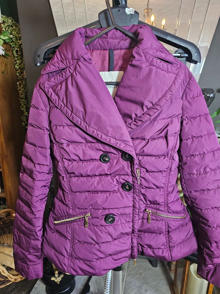 Moncler Women'S Purple Quilted Jacket