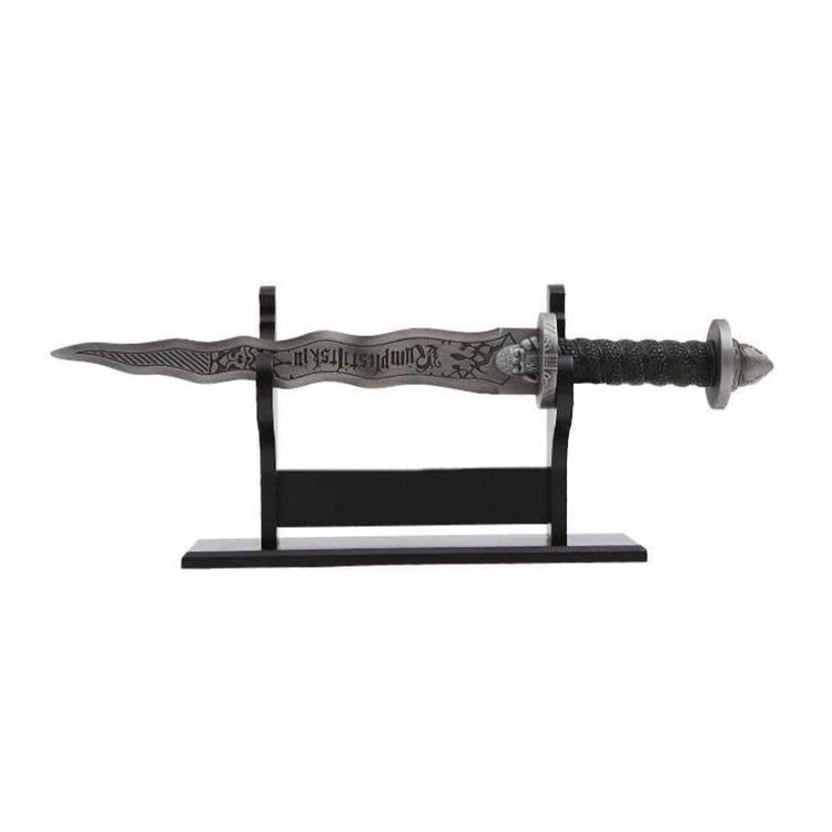 Other Once Upon a Time Rumplestiltskin Metal Dagger with Display Stand DAMAGED product image