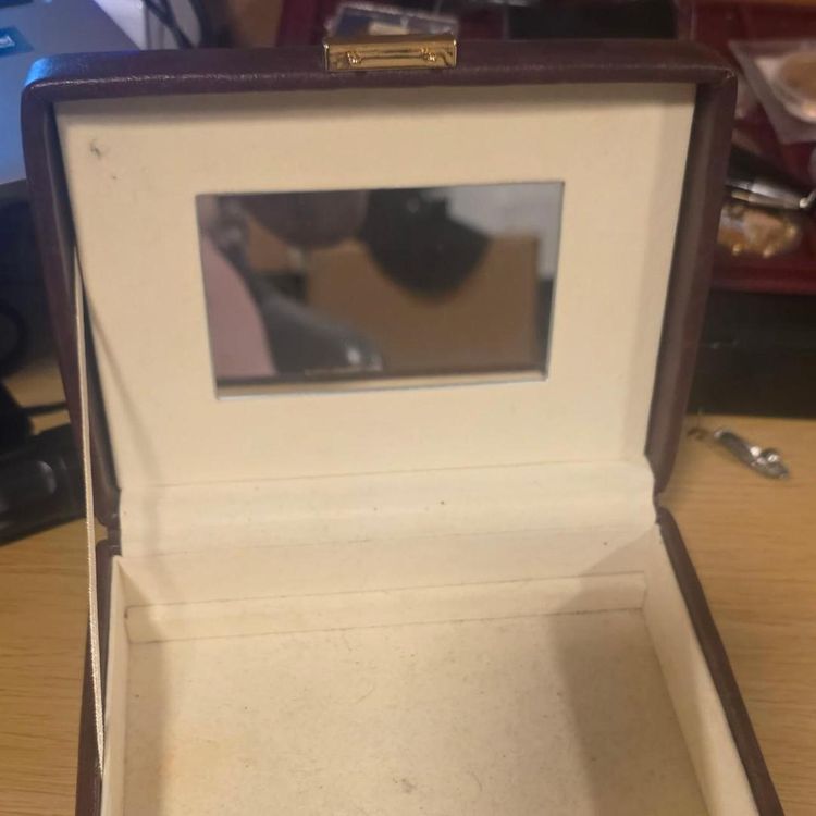 Brown Leather Jewelry Box imagen 3