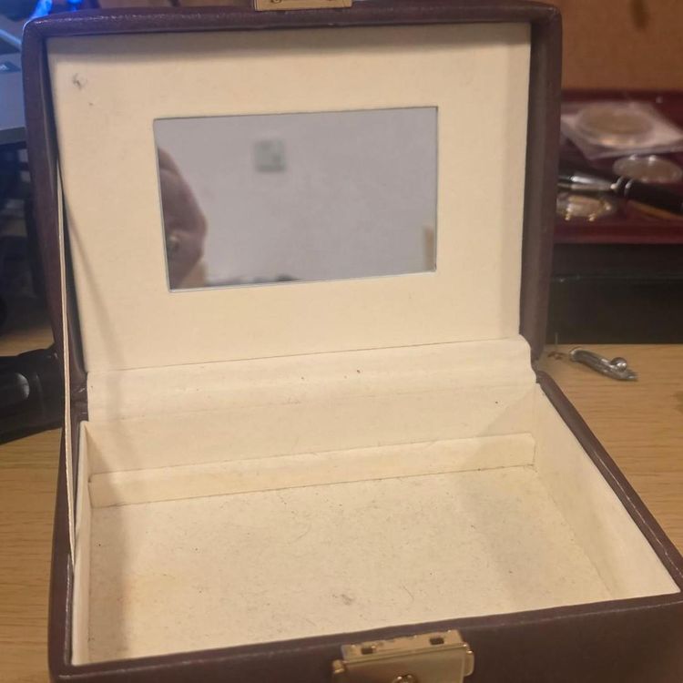 Brown Leather Jewelry Box imagen 7