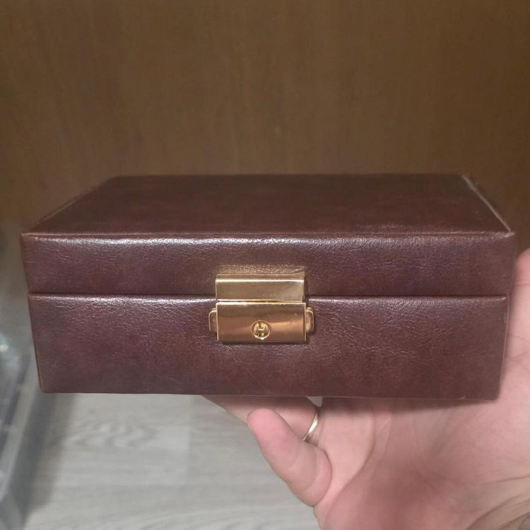 Brown Leather Jewelry Box