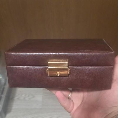 Brown Leather Jewelry Box