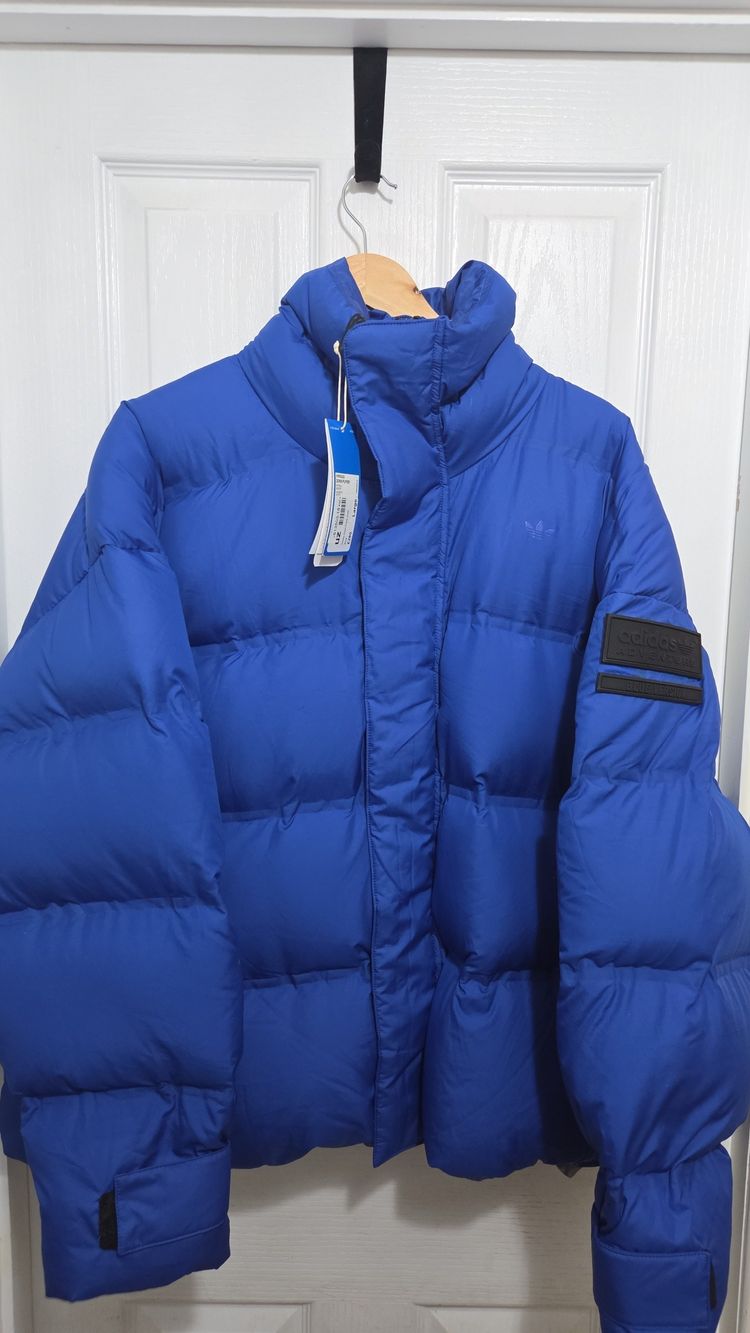 Adidas Blue Puffer Jacket Mens XL