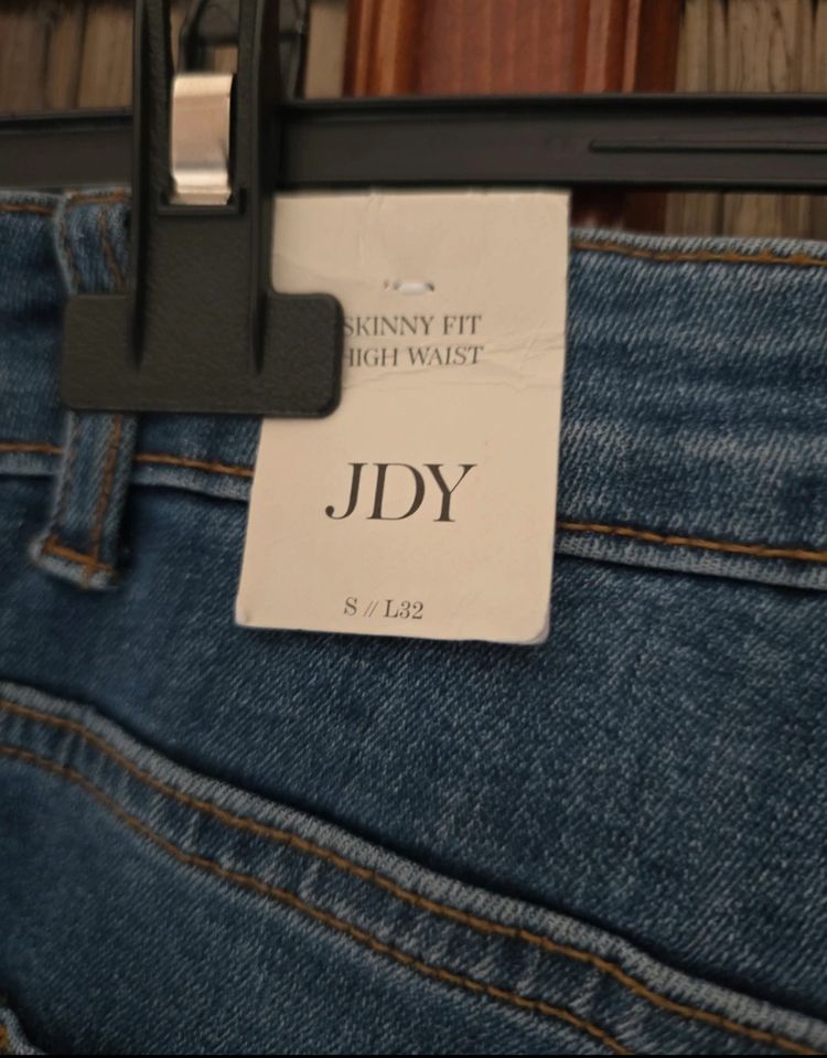 Jdy Medium Blue Denim Skinny Fit High Waist Jeans image 4