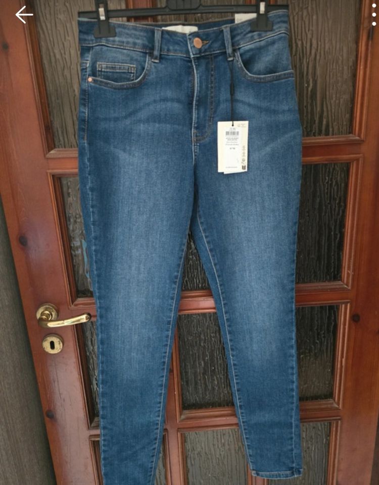 Jdy Medium Blue Denim Skinny Fit High Waist Jeans image 1