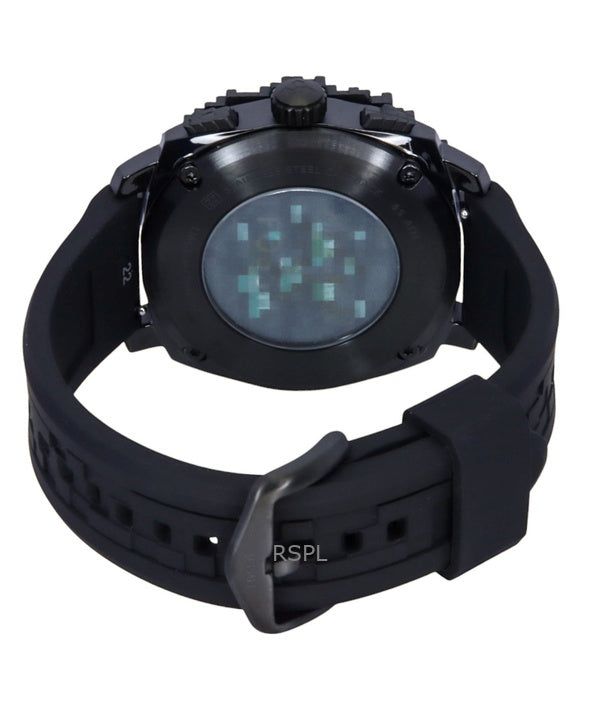 Immagine di Fossil Minecraft Deepslate Chronograph Limited Edition Silicone Strap Black Dial Quartz LE1205 Men's Watch 3