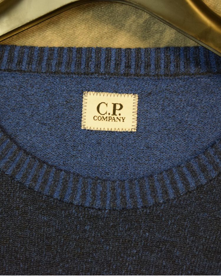 C.P Company Lens Lightweight Knit Blue 6