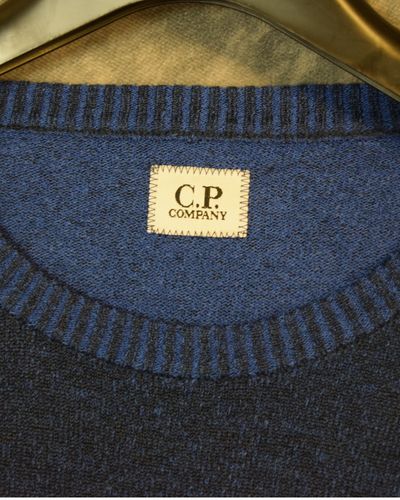 C.P Company Lens Lightweight Knit Blue 6