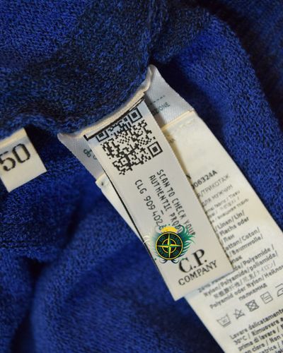 C.P Company Lens Lightweight Knit Blue 4