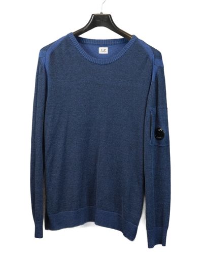 C.P Company Lens Lightweight Knit Blue 1