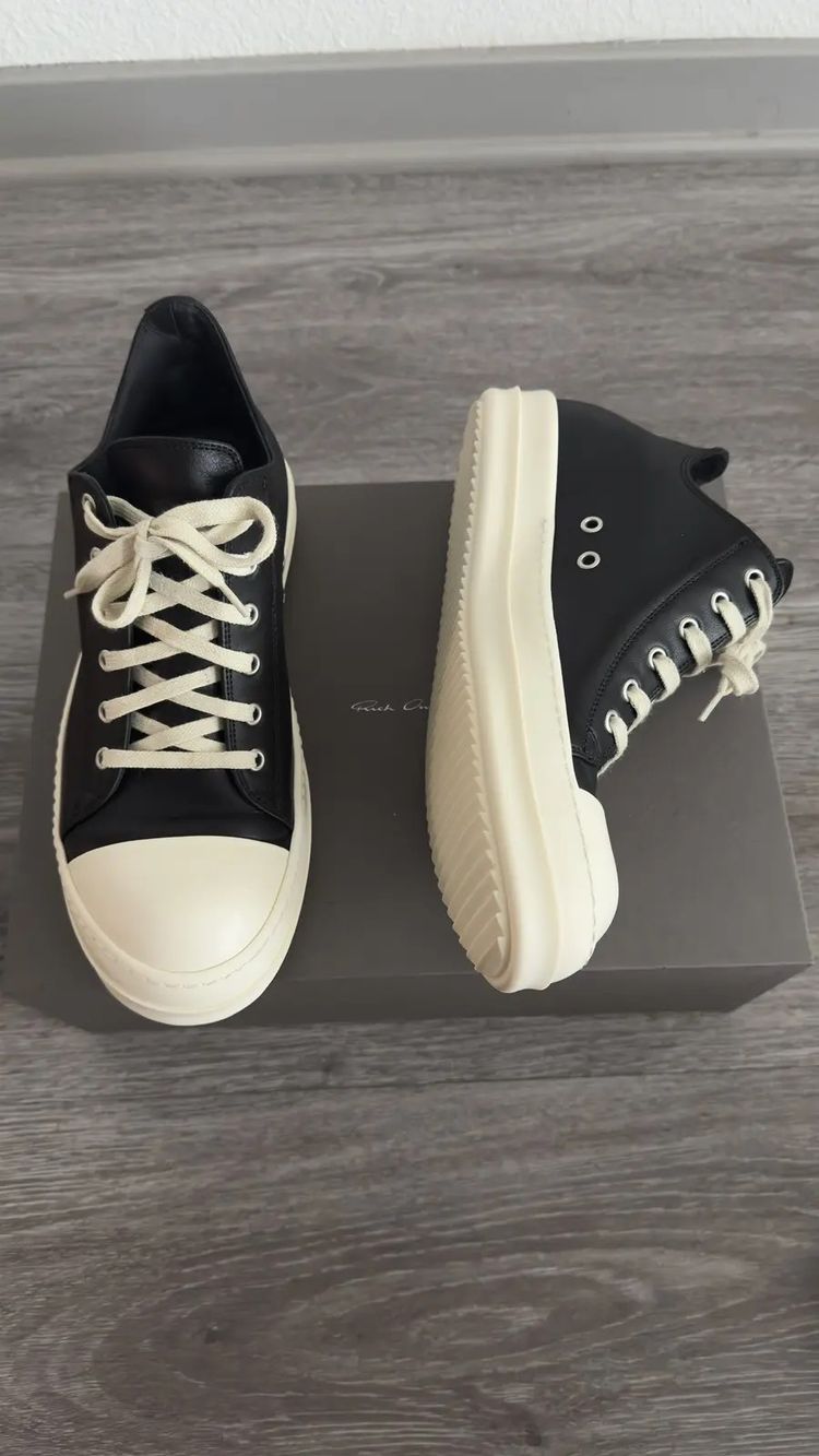 Rick Owens Leather Ramones Low image 4