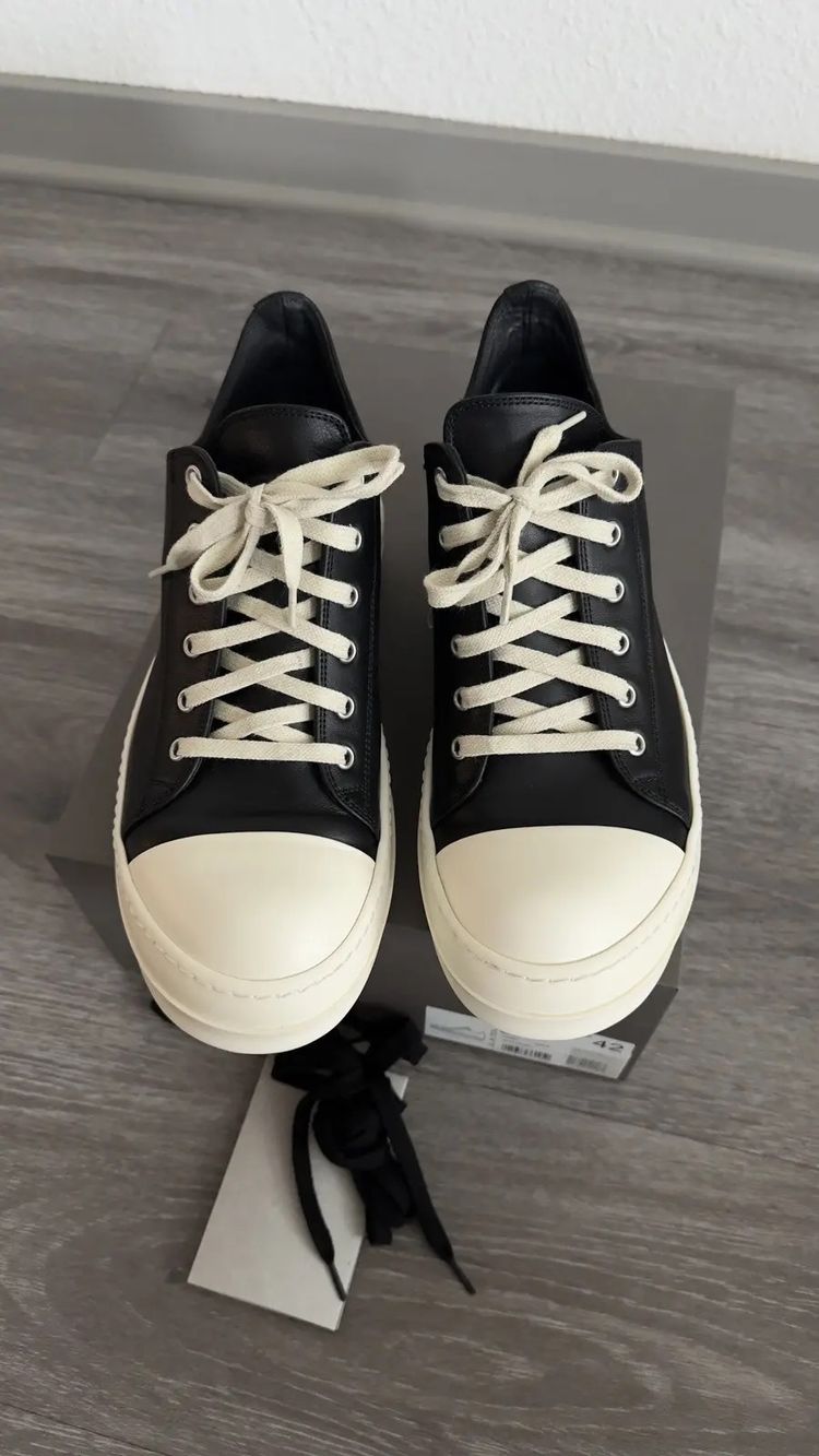 Rick Owens Leather Ramones Low image 7