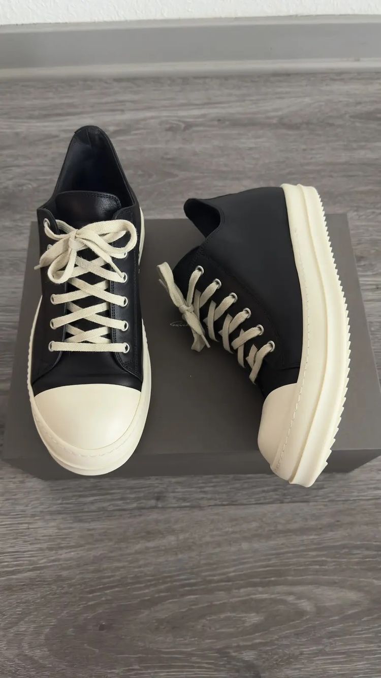 Rick Owens Leather Ramones Low image 2