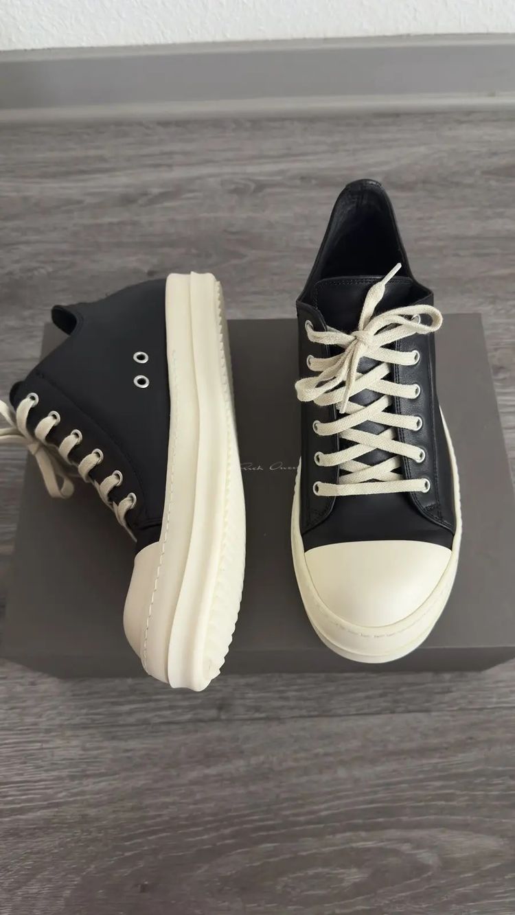 Rick Owens Leather Ramones Low image 5