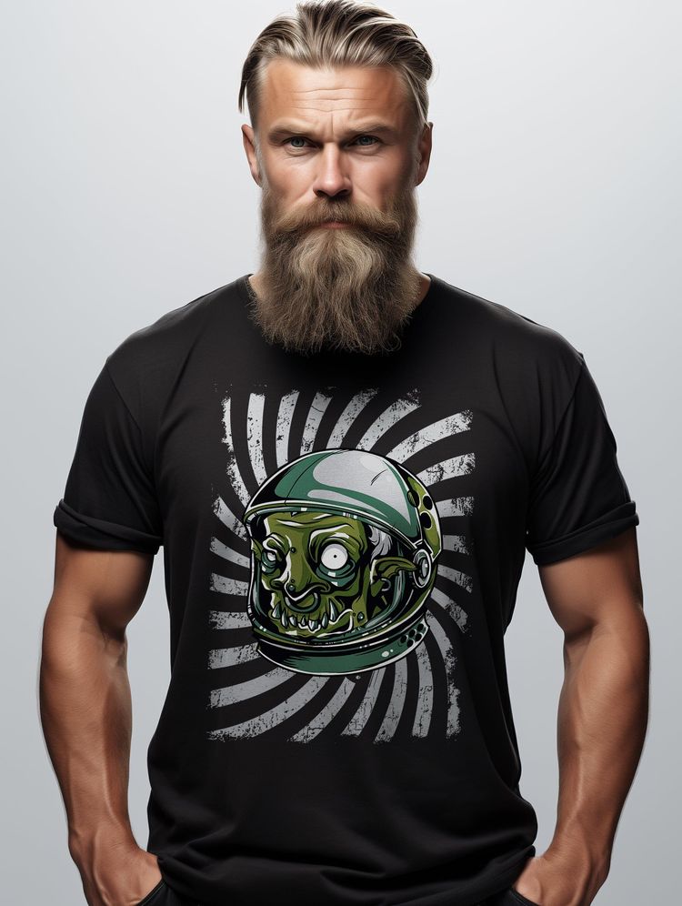 SpaceOgre T-Shirt - Zombie in Space! 5