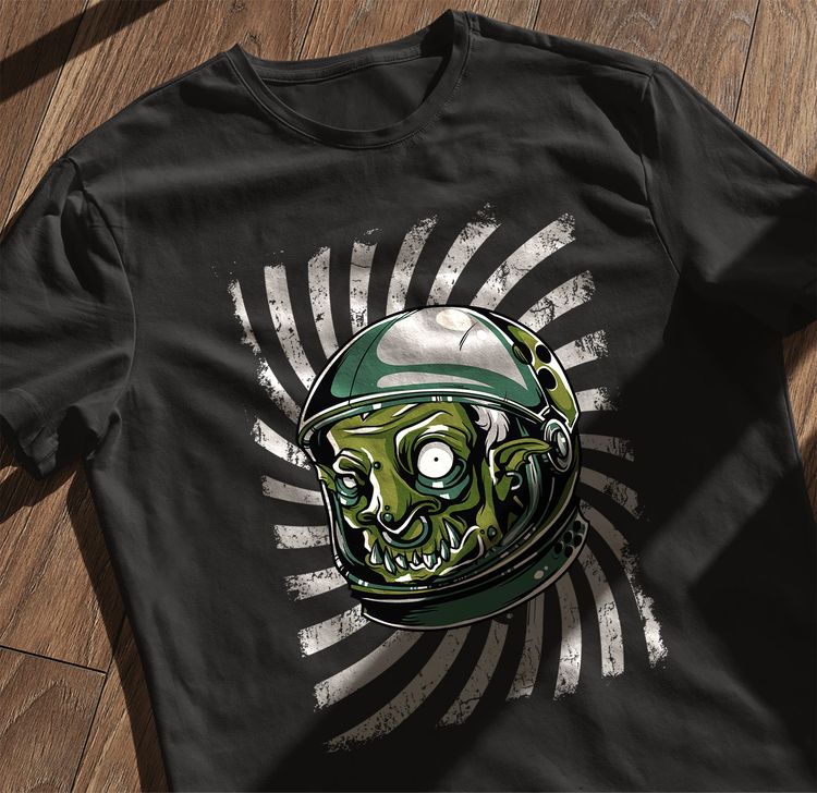 SpaceOgre T-Shirt - Zombie in Space! 6