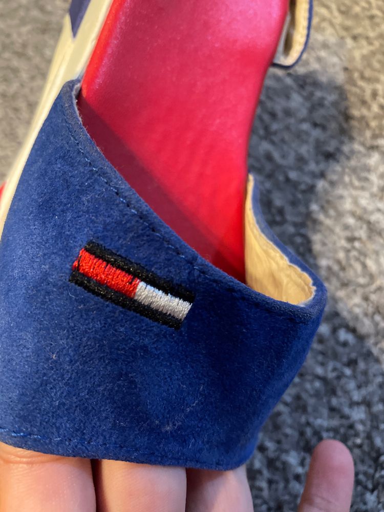 Blue And Red Sandals image 2