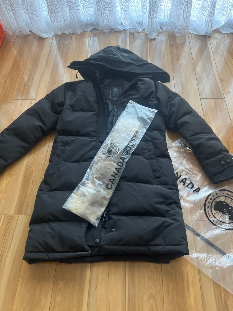 Canada Goose Black Hooded Parka Jacket