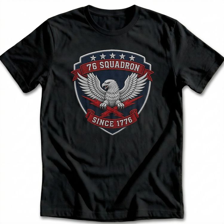 Pilot Wings Squadron Eagle Patch T-Shirt EU 2