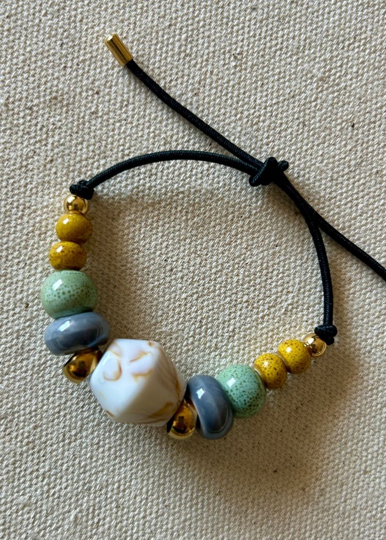 Pulsera Elastic Geometric Marble