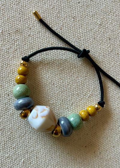 Pulsera Elastic Geometric Marble