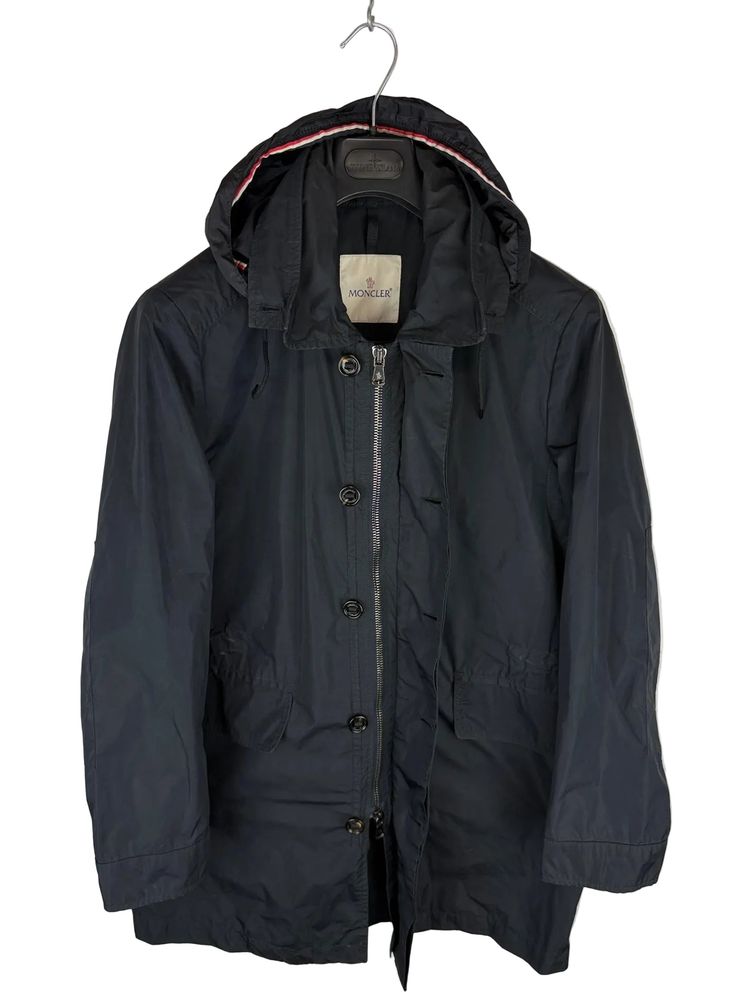 Giacca Ribermont blu navy con cappuccio a scomparsa Moncler - Taglia M