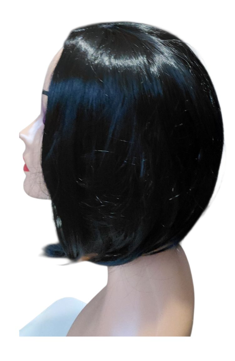 Black Short Bob Wig image 4