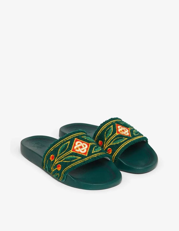 Casablanca Casablanca Green Laurel Terry Slides product image