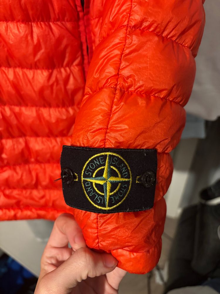 Stone Island orange puffer vest image 5
