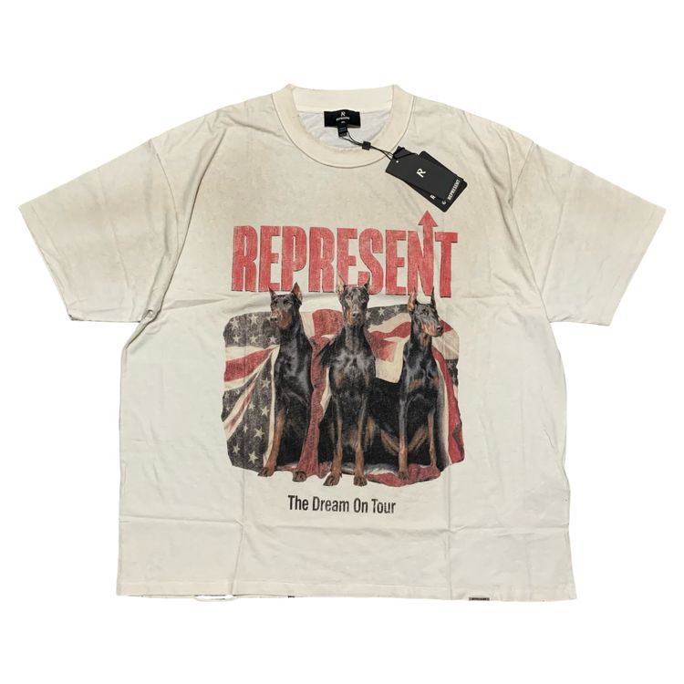 Represent XXL Dream On Tour Washed Ecru White Tee