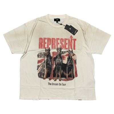 Represent XXL Dream On Tour Washed Ecru White Tee