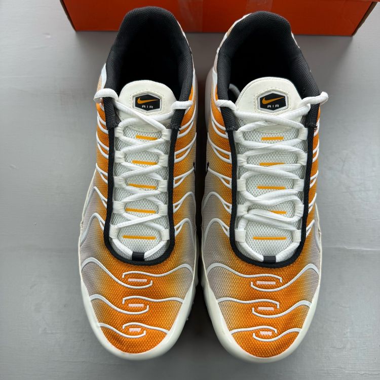 Nike Air Max Plus TN Size UK 5.5 Orange Peel White Grey GS Trainers CD0609-800 image 2