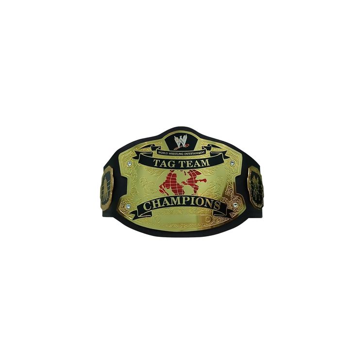 WWE RAW Ruthless Aggression World Tag Team Championship Belt 4mm Brass Plate CLEARANCE image 3