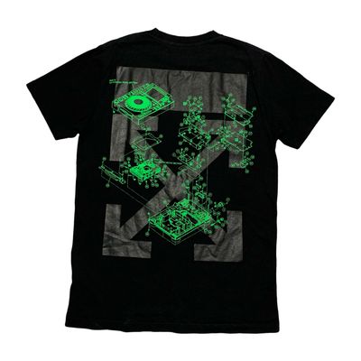 Off White Medium Pioneer DJ Arrows Black Tee Virgil Abloh 2021