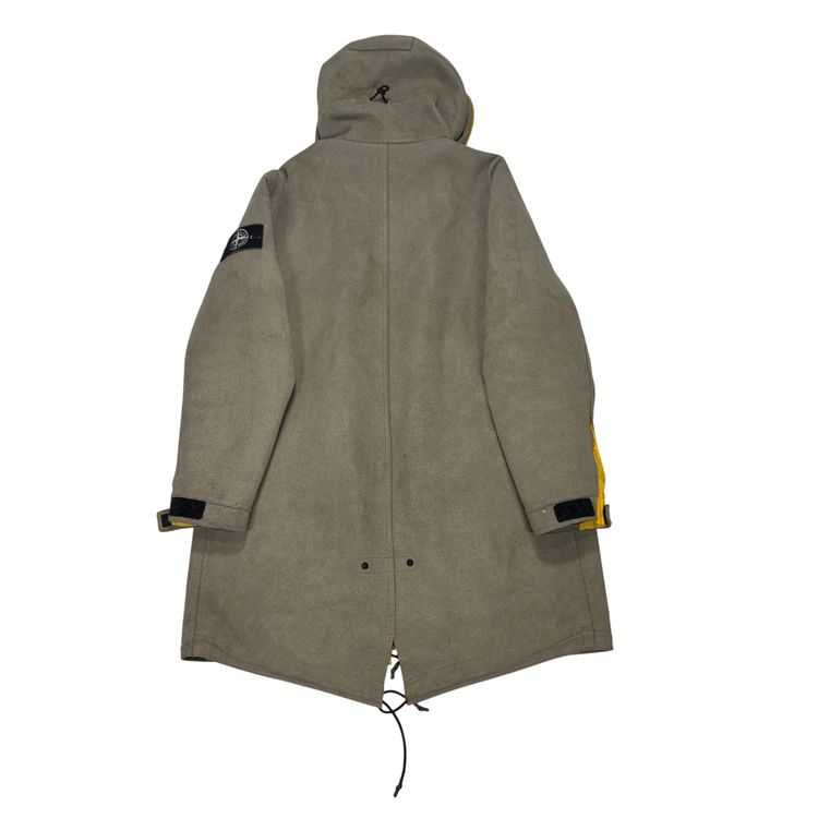 Stone Island Man Made Suede Grey Coats obraz 4