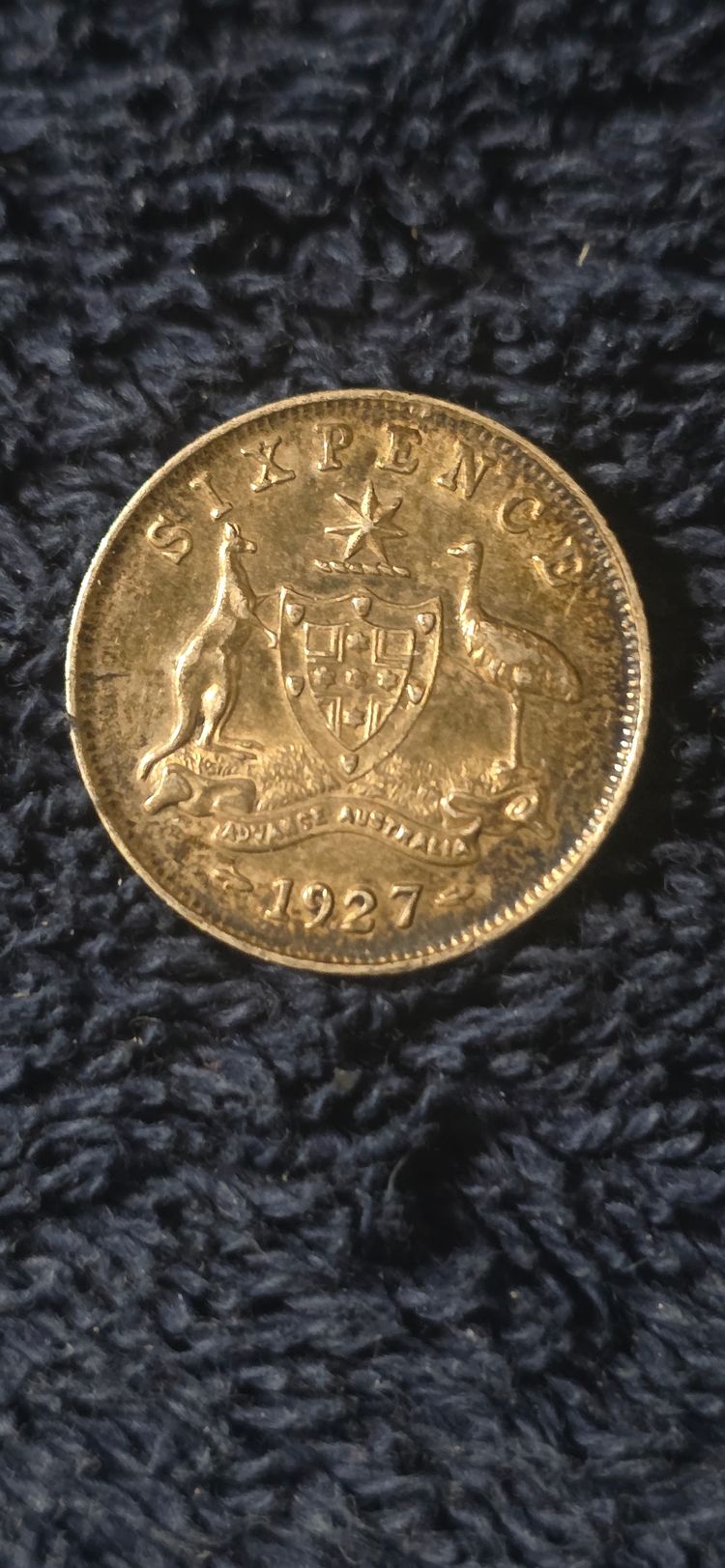 1927 Sixpence Coin  ( 0.925 Sterling silver)