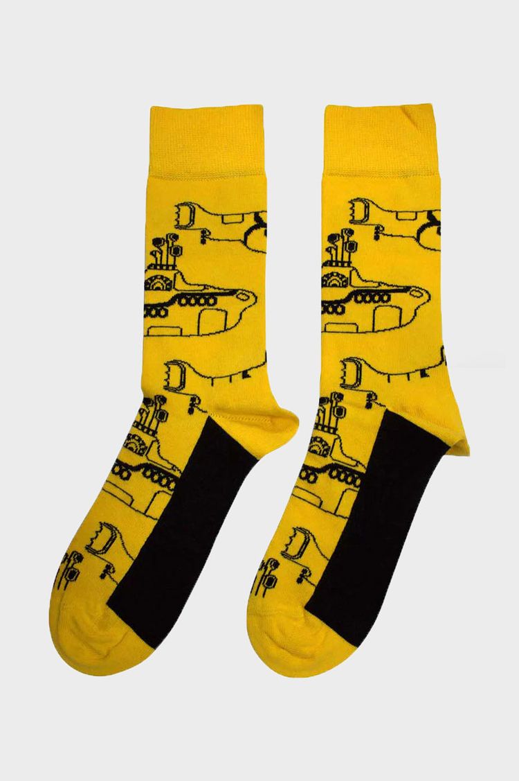 The Beatles Yellow Submarine Sub Outline Repeat Ankle Socks 2