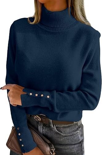 Immagine di Navy Blue Turtleneck Sweater 3