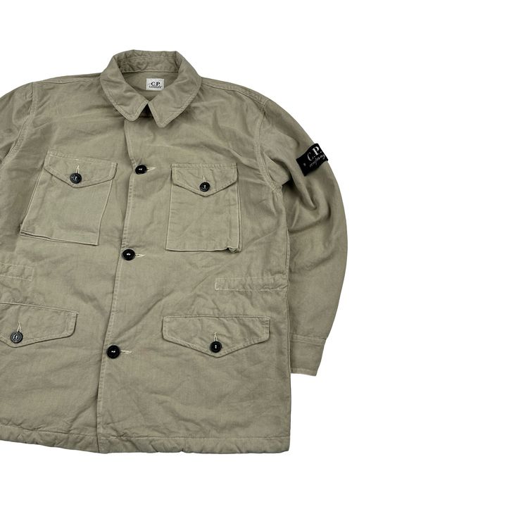 CP Company Vintage 90's Beige Lightweight Junior Buttoned Jacket - XS image 8