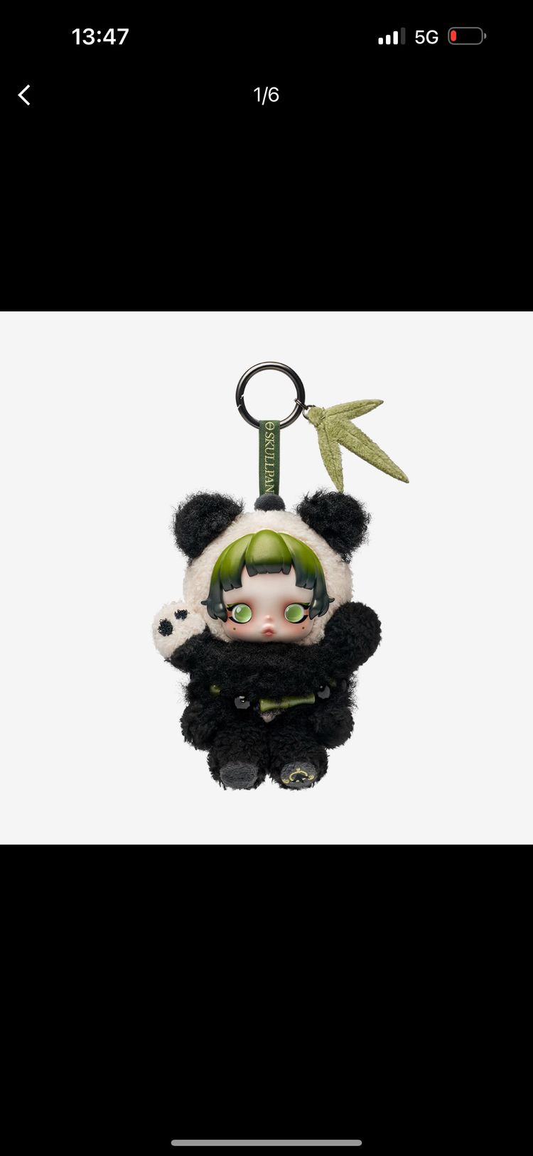 Skullpanda Plush Doll Pendant