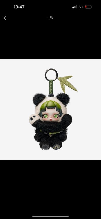 Skullpanda Plush Doll Pendant