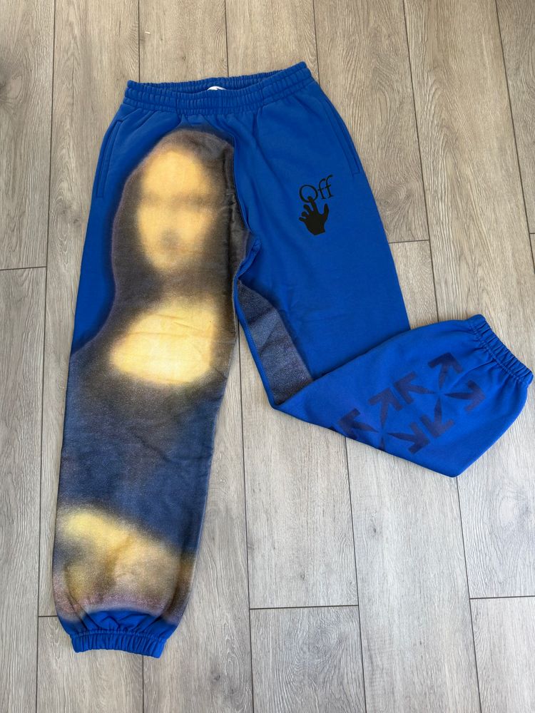 Off-White Blurred Moana Lisa Blue Sweatpants