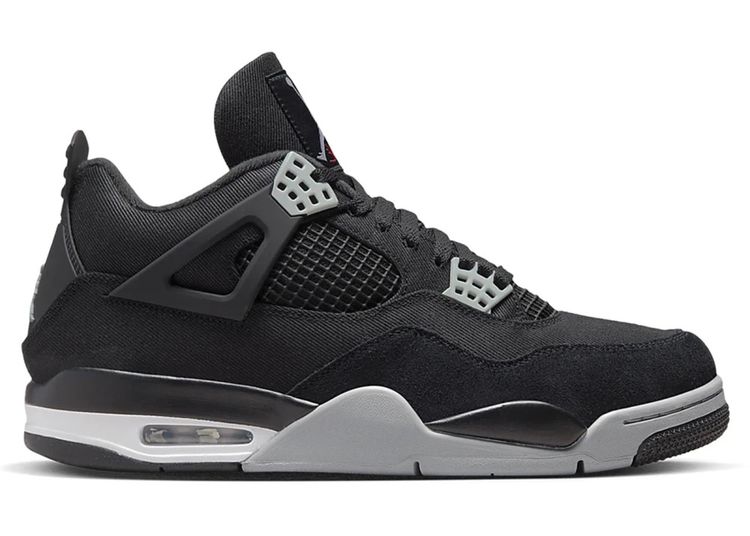 Nike Air Jordan 4 Retro Black Canvas image 1