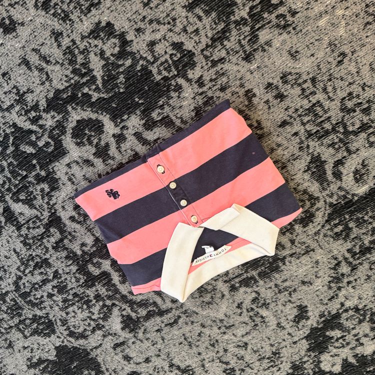 Polo Pink And Black Striped Polo Shirt product image