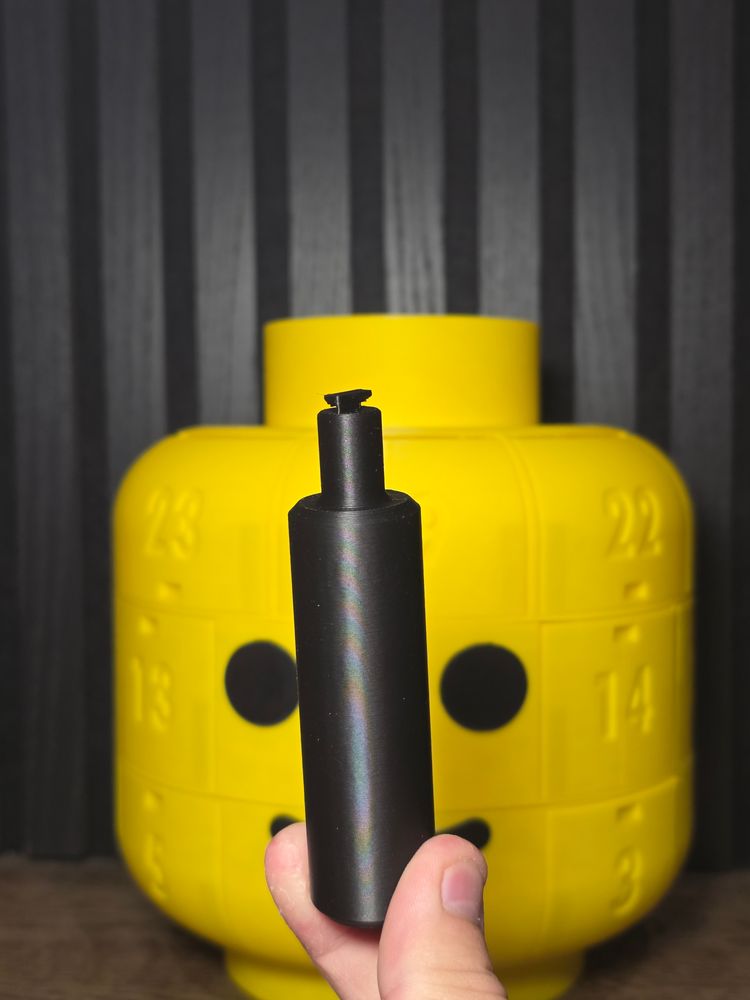 3D-printed Brick Man Head Advent Calendar image 2