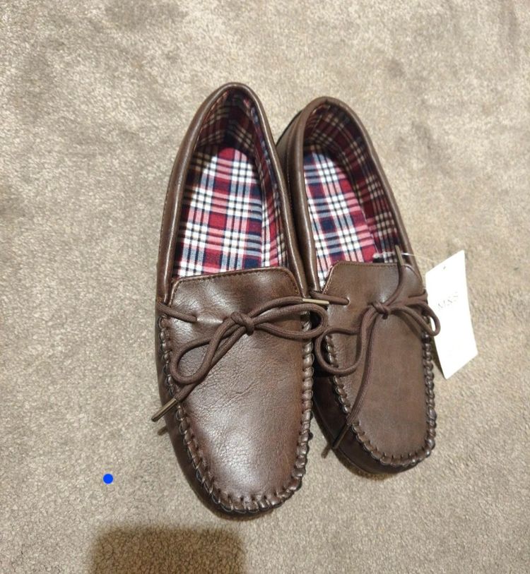Beautiful Brown Moccasin Slippers image 1