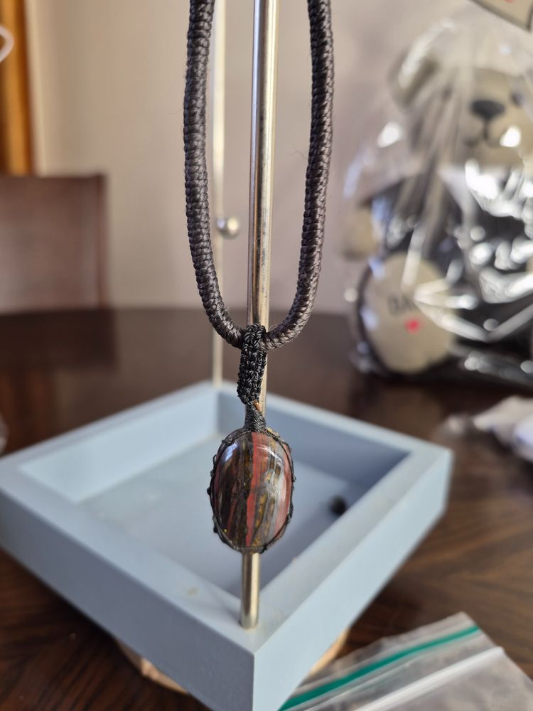 Other Black Cord Necklace With Oval Pendant product image