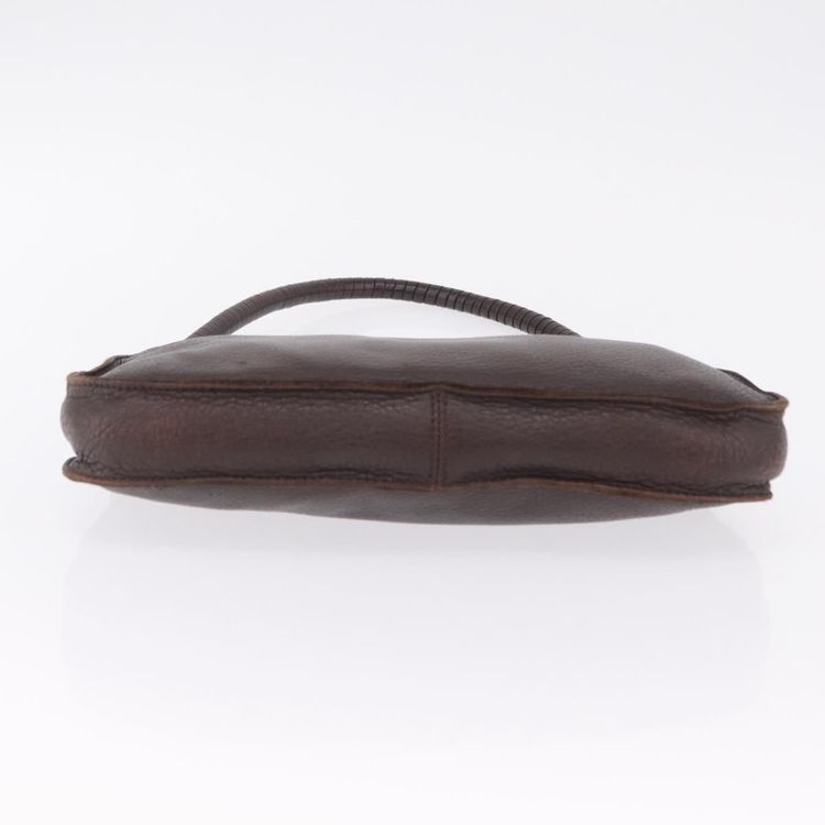 Bottega Veneta Hand Bag Leather Dark Brown Gold Auth ep16802 - Jerrillo image 10